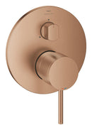 Grohe Atrio Ankastre Banyo/Duş Bataryası (Sıva Üstü Grubu), 3 Yollu, Fırçalı Bakır - 24356DL0
