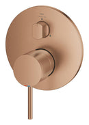 Grohe Atrio Ankastre Banyo/Duş Bataryası (Sıva Üstü Grubu), 3 Yollu, Fırçalı Bakır - 24356DL0