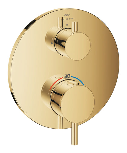 Grohe Atrio Ankastre Termostatik Duş Bataryası (Sıva Üstü Grubu), Tek Çıkışlı, Altın - 24357GL0