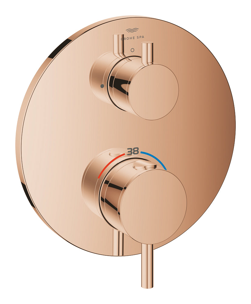 Grohe Atrio Ankastre Termostatik Duş Bataryası (Sıva Üstü Grubu), Tek Çıkışlı, Bakır - 24357DA0