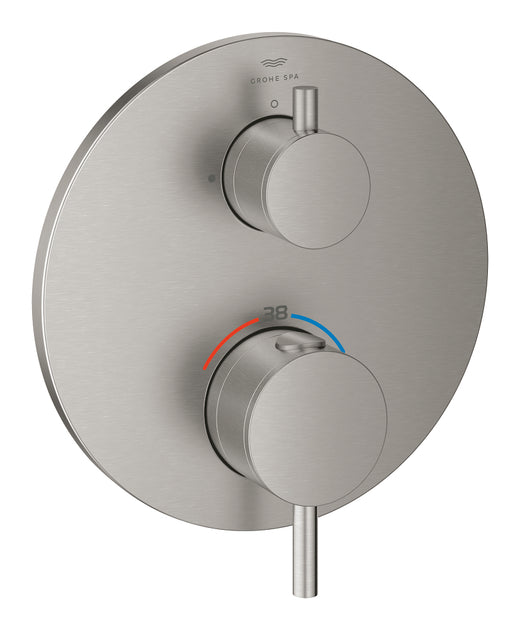 Grohe Atrio Ankastre Termostatik Duş Bataryası (Sıva Üstü Grubu), Tek Çıkışlı, Paslanmaz Çelik - 24357DC0