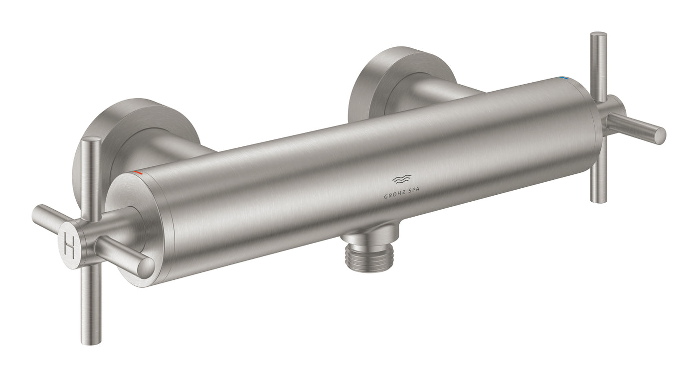 Grohe Atrio Duş Bataryası (4 Çubuklu Volan), Paslanmaz Çelik - 26895DC0