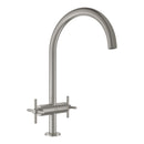 Grohe Atrio Kuğu Borulu Eviye Bataryası, Paslanmaz Çelik - 30609DC0