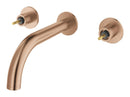 Grohe Atrio Private Collection 3 Delikli Ankastre Lavabo Bataryası (Sıva Üstü Grubu) Fırçalı Bakır - 20587DL0