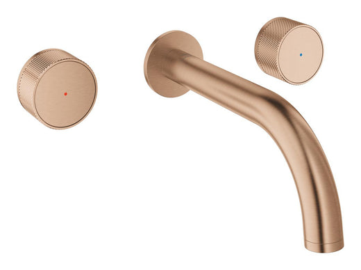 Grohe Atrio Private Collection 3 Delikli Ankastre Lavabo Bataryası (Sıva Üstü Grubu) Fırçalı Bakır - 20589DL0