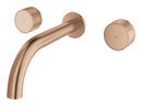 Grohe Atrio Private Collection 3 Delikli Ankastre Lavabo Bataryası (Sıva Üstü Grubu) Fırçalı Bakır - 20589DL0