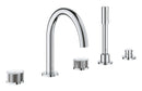 Grohe Atrio Private Collection 5 Delikli Küvet Bataryası - 25226000