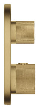 Grohe Atrio Private Collection Ankastre Termostatik Banyo Bataryası (2 Yollu, Sıva Üstü Grubu), Fırçalı Altın - 24396GN0
