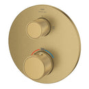 Grohe Atrio Private Collection Ankastre Termostatik Banyo Bataryası (2 Yollu, Sıva Üstü Grubu), Fırçalı Altın - 24396GN0