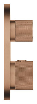 Grohe Atrio Private Collection Ankastre Termostatik Banyo Bataryası (2 Yollu, Sıva Üstü Grubu), Fırçalı Bakır - 24396DL0