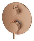 Grohe Atrio Termostatik Banyo/Duş Bataryası (Sıva Üstü Grubu), 2 Yollu, Fırçalı Bakır - 24358DL0