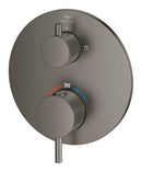 Grohe Atrio Termostatik Banyo/Duş Bataryası (Sıva Üstü Grubu), 2 Yollu, Fırçalı Sert Grafit -24358AL0