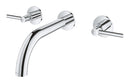 Grohe Atrio 3 Delikli Duvardan Lavabo Bataryası M-Boyut Krom - 20662000