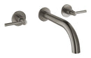 Grohe Atrio 3 Delikli Duvardan Lavabo Bataryası M-Boyut Brushed Hard Graphite - 20662AL0