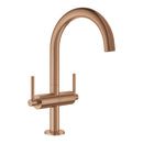 Grohe Atrio Yüksek Lavabo Bataryası (L-Boy), Fırçalı Bakır - 21145DL0