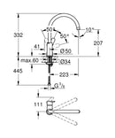 Grohe Bauedge Tek Kumandalı Eviye Bataryası - 31367000