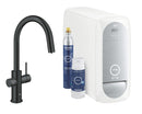 Grohe Blue Home Arıtmalı İçme Suyu ve Soda Yapan Spiralli Eviye Bataryası, Kadife Siyah - 31541KS0