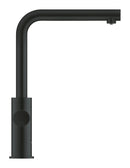 Grohe Blue Home Arıtmalı İçme Suyu ve Soda Yapan Spiralli Eviye Bataryası Seti, Kadife Siyah - 31539KS0