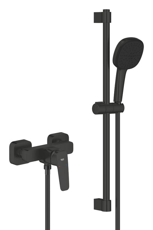 Grohe Cubeo Duş Bataryası ve Sürgülü El Duşu Seti, Mat Siyah - 1018252430