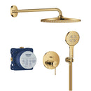 Grohe Essence Ankastre Banyo/Duş Bataryası, Tepe ve El Duşu Seti, Altın -25287GL0