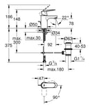 Grohe Eurocosmo Tek Kumandalı Lavabo Bataryası 
S-Boyut - 2337700E