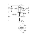 Grohe Eurostyle Cosmopolitan Tek Kumandalı Lavabo Bataryası 
S-Boyut - 3246820E
