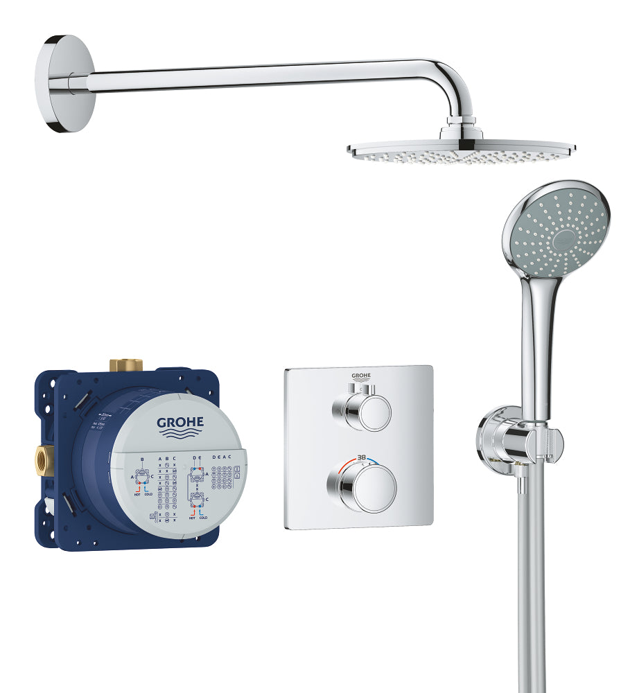 Grohe Grohtherm Rainshower Cosmopolitan 210 Duş Seti - 34734000