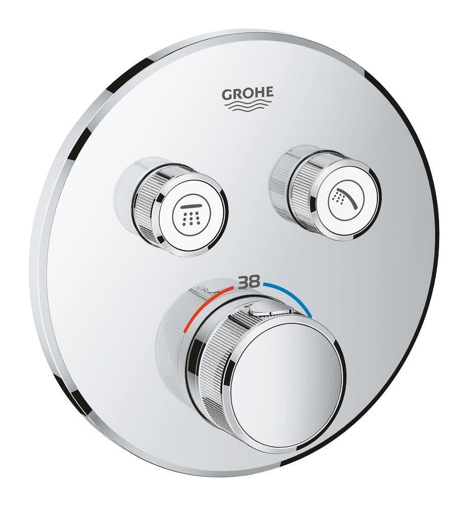 Grohe Grohtherm Smartcontrol Çift Valfli Akış Kontrollü, Ankastre Termostatik Duş Bataryası - 29119000