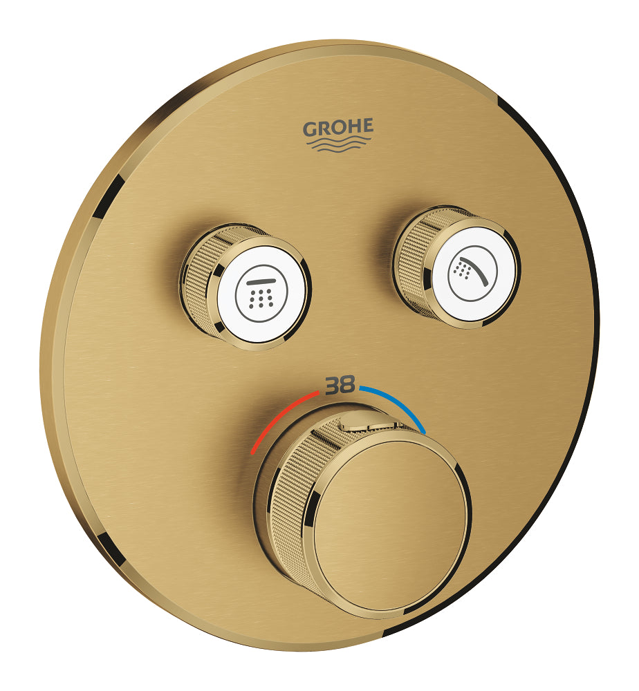 Grohe Grohtherm Smartcontrol Çift Valfli Akış Kontrollü, Ankastre Termostatik Duş Bataryası - 29119Gn0