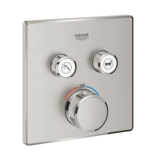 Grohe Grohtherm Smartcontrol Çift Valfli Akış Kontrollü, Ankastre Termostatik Duş Bataryası - 29124Dc0