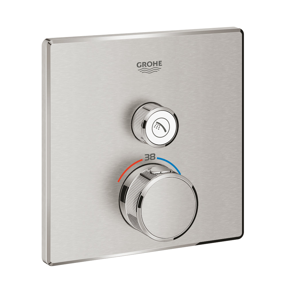 Grohe Grohtherm Smartcontrol Tek Valfli Akış Kontrollü, Ankastre Termostatik Duş Bataryası - 29123Dc0