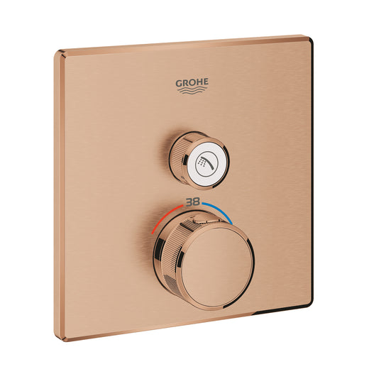 Grohe Grohtherm Smartcontrol Tek Valfli Akış Kontrollü, Ankastre Termostatik Duş Bataryası - 29123Dl0