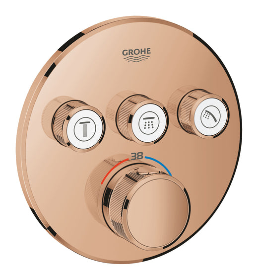 Grohe Grohtherm Smartcontrol Üç Valfli Akış Kontrollü, Ankastre Termostatik Duş Bataryası - 29121Da0