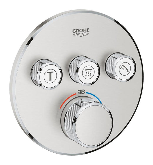 Grohe Grohtherm Smartcontrol Üç Valfli Akış Kontrollü, Ankastre Termostatik Duş Bataryası - 29121Dc0