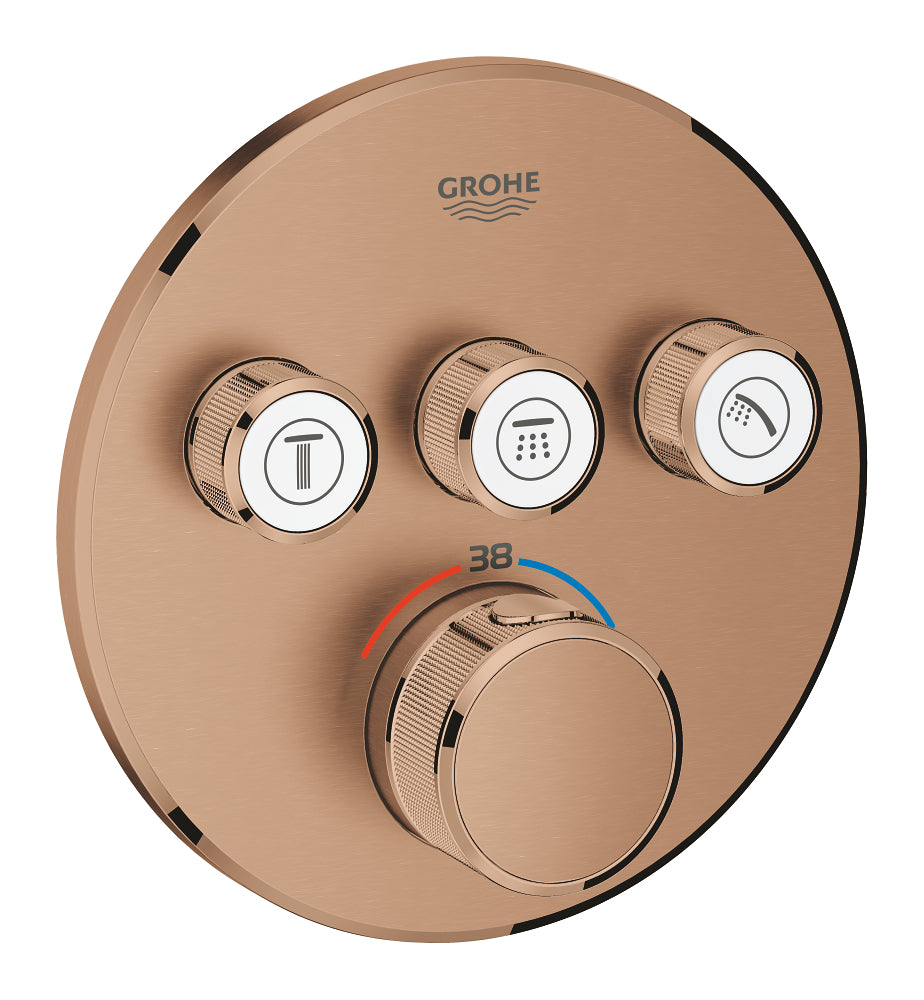 Grohe Grohtherm Smartcontrol Üç Valfli Akış Kontrollü, Ankastre Termostatik Duş Bataryası - 29121Dl0