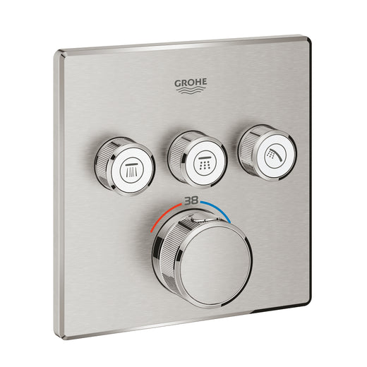 Grohe Grohtherm Smartcontrol Üç Valfli Akış Kontrollü, Ankastre Termostatik Duş Bataryası - 29126Dc0