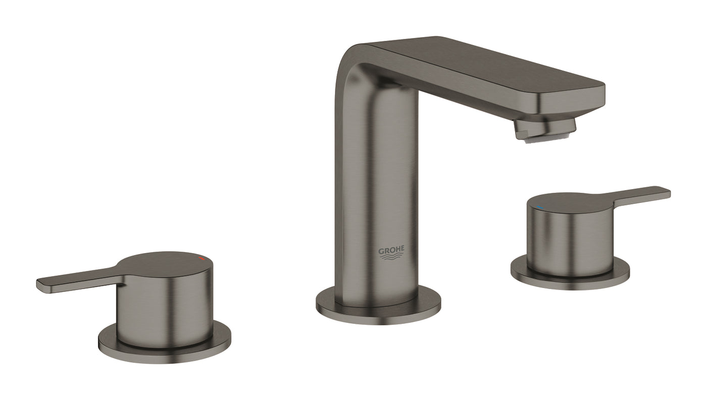 Grohe Lineare 3 Delikli Ankastre Lavabo Bataryası, Sifon Kumandalı, Fırçalı Sert Grafit - 20304AL1