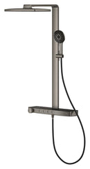 Grohe Rainshower Aqua Pure SmartControl Duş Sistemi, Duvara Monte, Termostatik Bataryalı Duş Kolonu, Fırçalı Sert Grafit - 100962AL00