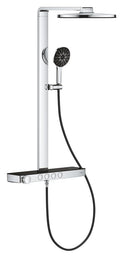 Grohe Rainshower Aqua Pure SmartControl Duş Sistemi, Duvara Monte, Termostatik Bataryalı Duş Kolonu, Siyah-Krom - 101680KI00