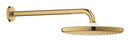 Grohe Tempesta 250 Yuvarlak Tepe Duşu Tek Akışlı, 25 cm (Duvardan Dirsek Dahil), Altın - 26668GL0