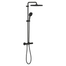 Grohe Tempesta System 250 Cube Duvara Monte Termostatik Bataryalı Duş Sistemi Mat Siyah - 266892431