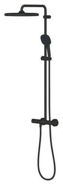 Grohe Tempesta System 250 Cube Duvara Monte Termostatik Bataryalı Duş Sistemi Mat Siyah - 266892431