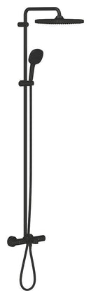 Grohe Tempesta System 250 Cube Duvara Monte Termostatik Bataryalı Duş Sistemi Mat Siyah - 266912431