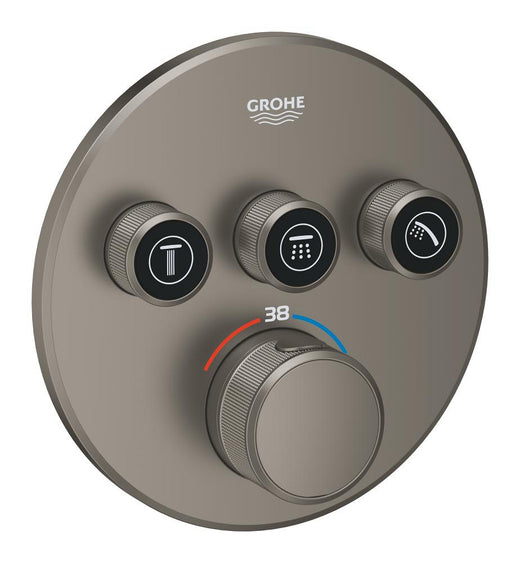 Grohtherm SmartControl Üç valfli akış kontrollü, ankastre termostatik duş bataryası - 29121MG0