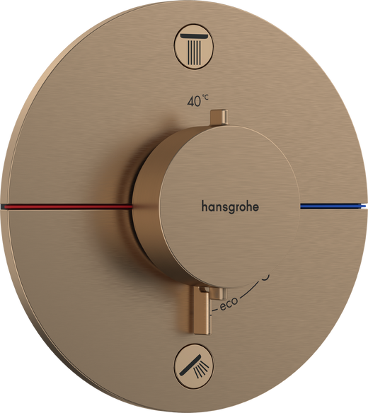 Hansgrohe 2 fonksiyona yönelik ankastre kurulum için RainSelect Comfort S Termostat - 15554140