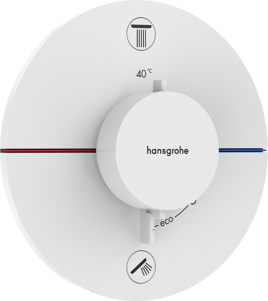 Hansgrohe 2 fonksiyona yönelik ankastre kurulum için RainSelect Comfort S Termostat - 15554700