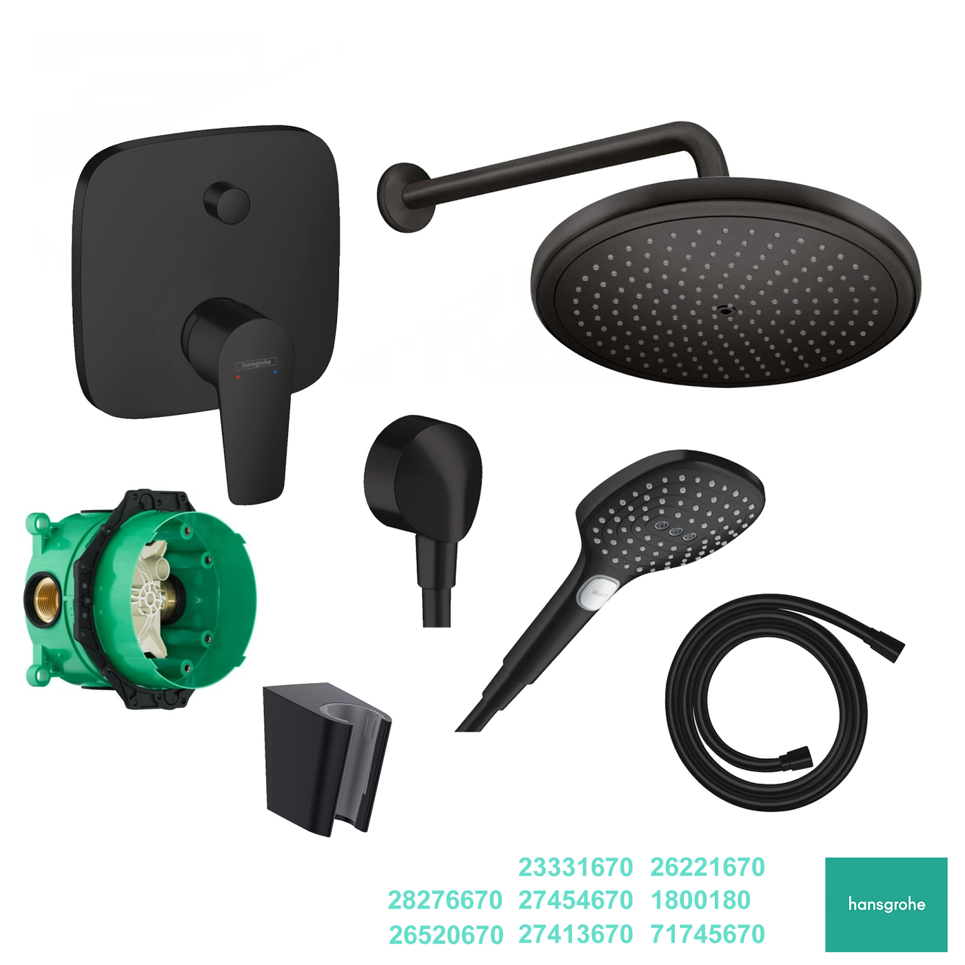 Hansgrohe Ankastre Banyo Duş Seti -2