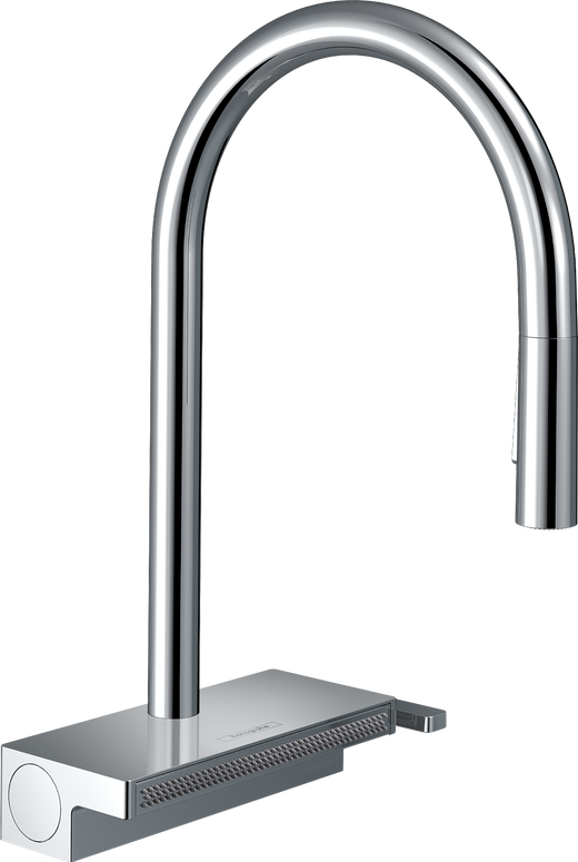 HansGrohe Aquno Select M81 Tek Kollu Eviye Bataryası 170, Çekilebilir El Duşu, 3Jet - 73837000