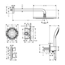 HansGrohe Croma Duş Sistemi 280 1Jet Ecostat S - 27954000