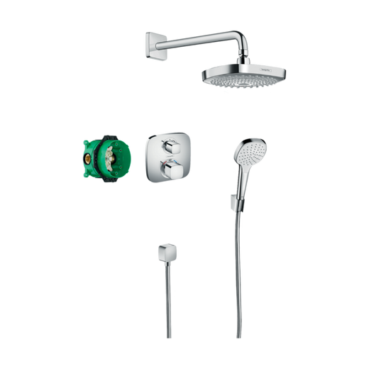 HansGrohe Croma Select E Ankastre Duş Sistemi Ecostat E Termostat İle - 27294000